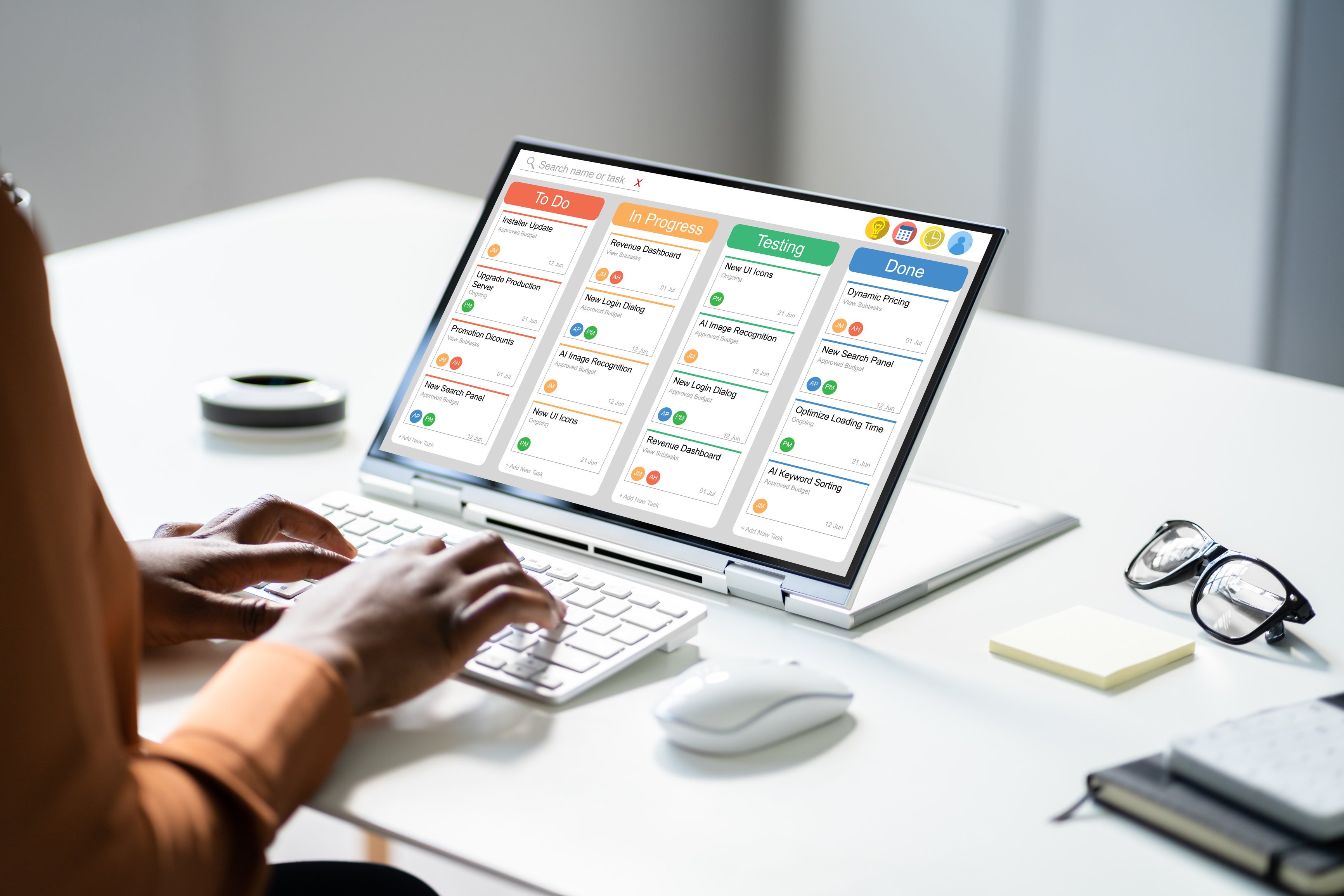 Kanban Project Schedule Management Software App